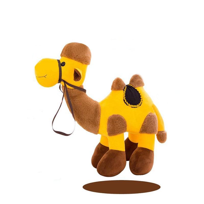 Soft Desert Camel Plush Toy Lifelike Cartoon Stuffed Animal Figurine Wholesale Supplier Characters)