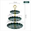 Luxury Fruit Plate Three-layer Dessert Table Decoration  for Hotel Living Room