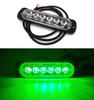 Strobe Marker Lamp 6 LED 12V-24V, Green, Off-Road