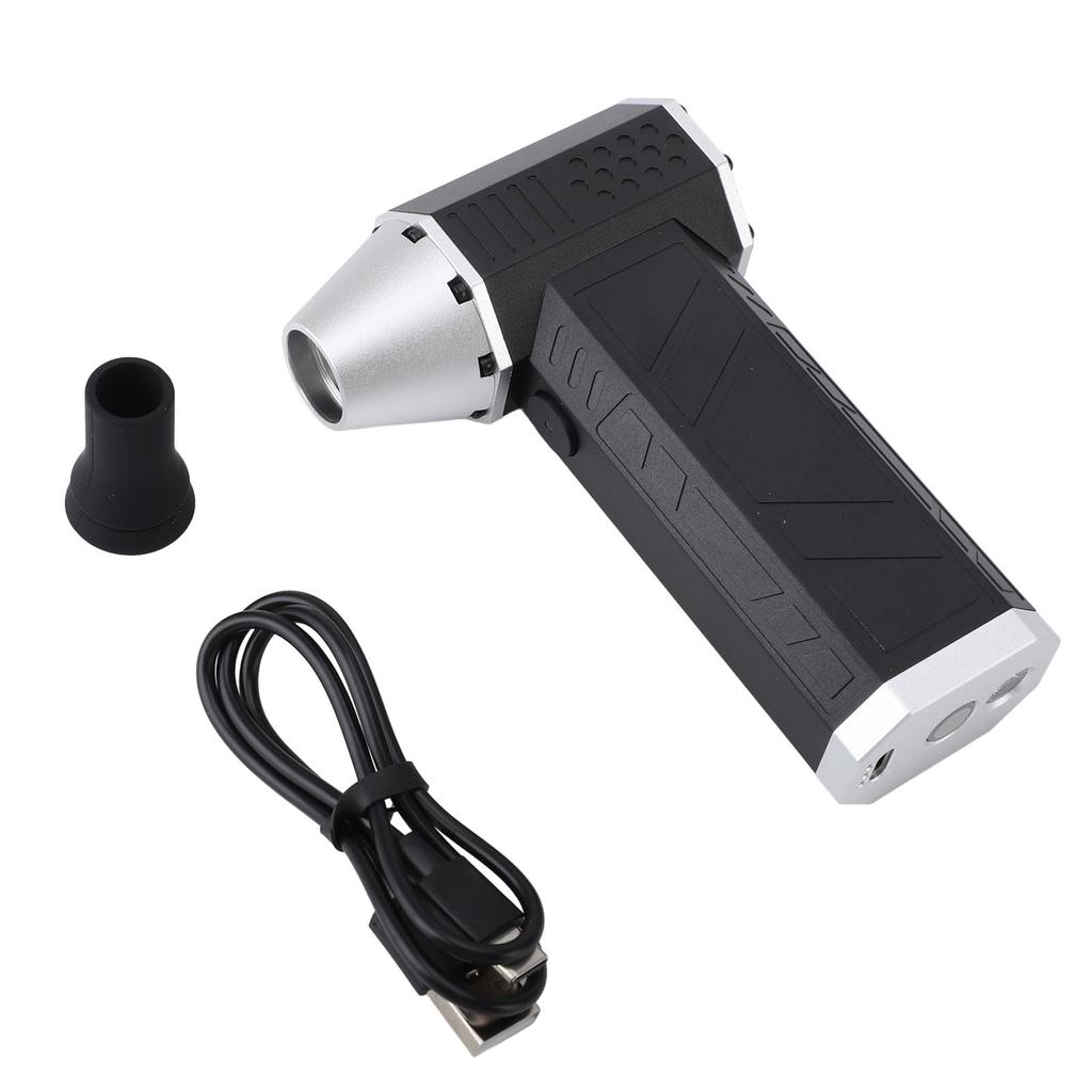 Mini Turbo Fan Jet Dry Blower 120000RPM Brushless Motor 3 Speeds Rechargeable Electric Air Duster Jet Fan with LED