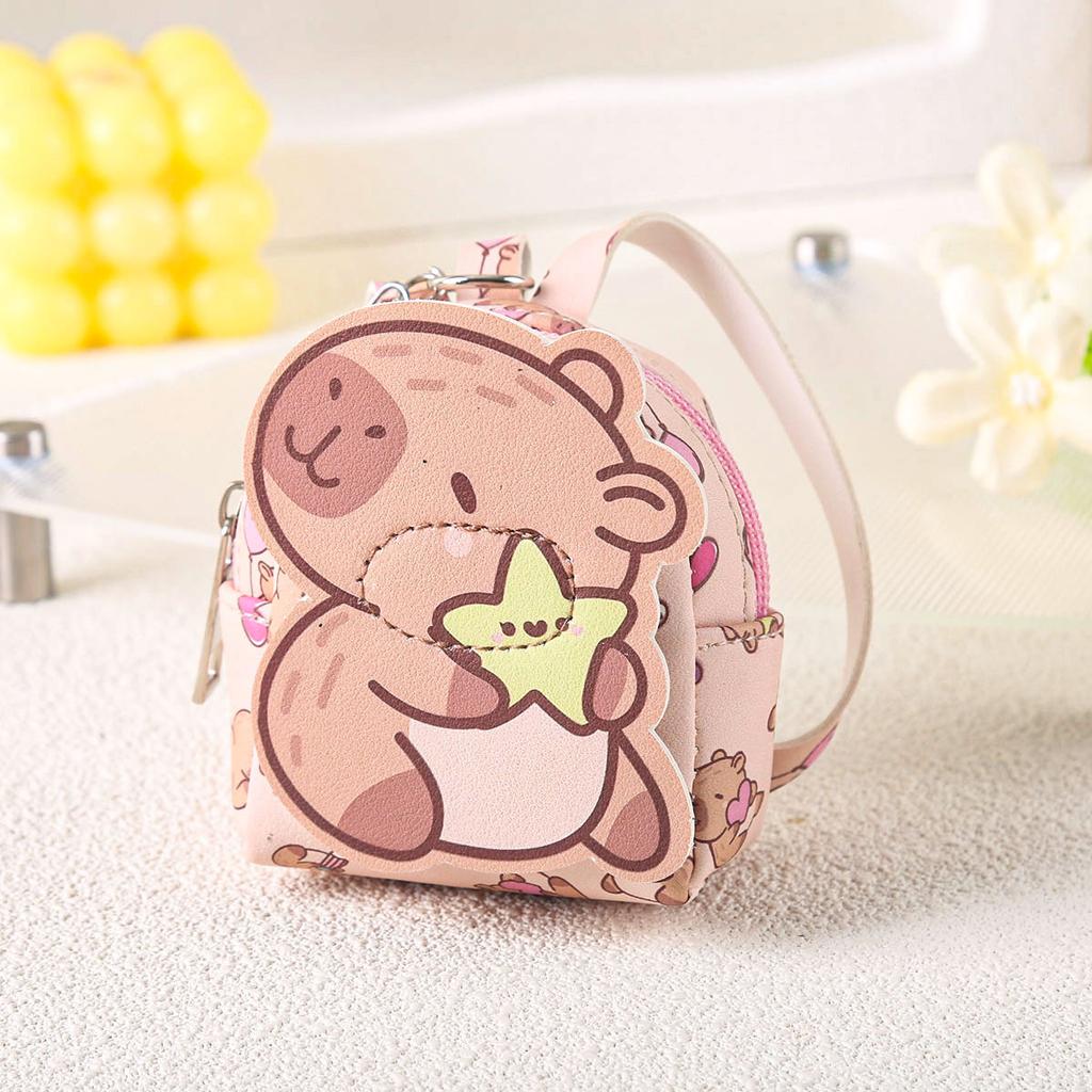 Мультяшный маленький рюкзак, сумка для мелочи, сумка для карт, милая сумка-брелок, мини-маленькая сумка, сумка для наушников, портативный поясной ремень.