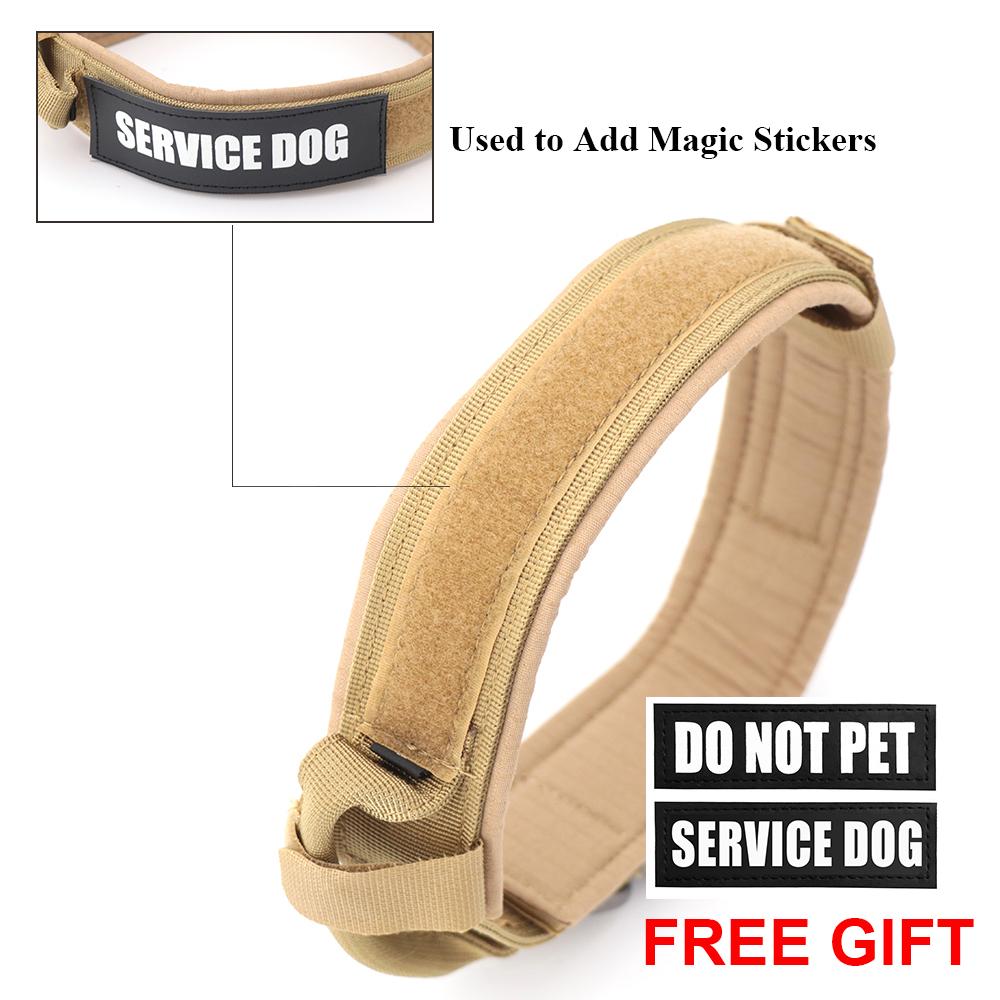 Dog Training Collar Adjustable Tactical Dog Collar and Leash Set Control Handle Pet Lead Collar for Small Big Dogs