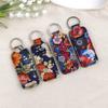 Floral Lipstick Case & Lanyard Keychain for Lipstick Protection and ID Access