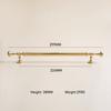 Modern Bright Chrome Solid Brass Long Furniture Handles Pulls Cupboard Wardrobe Dresser Shoe Box Drawer Cabinet Drawer Bar Knob