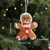 Christmas Ornaments 3D Foam Gingerbread/Star/Candy Cane Christmas Decoration Sticky Powder Hanging Decor for Xmas Tree
