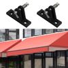 Quick Release Bimini Top Deck Hinge Black Nylon Mounting Base with Screws for Boat Awning and Shade Top Service Work