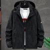 New Spring Jacket Men's Detachable Hat Outdoor Casual Jacket Men's Windproof Waterproof Fashion Trend Top