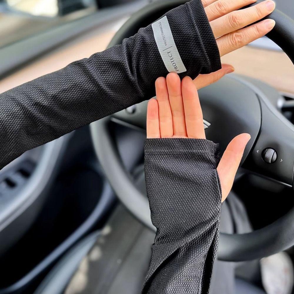 Breathable Arm Sleeves Ice Silk Hand Protector Cove New Long Arm Glove Summer