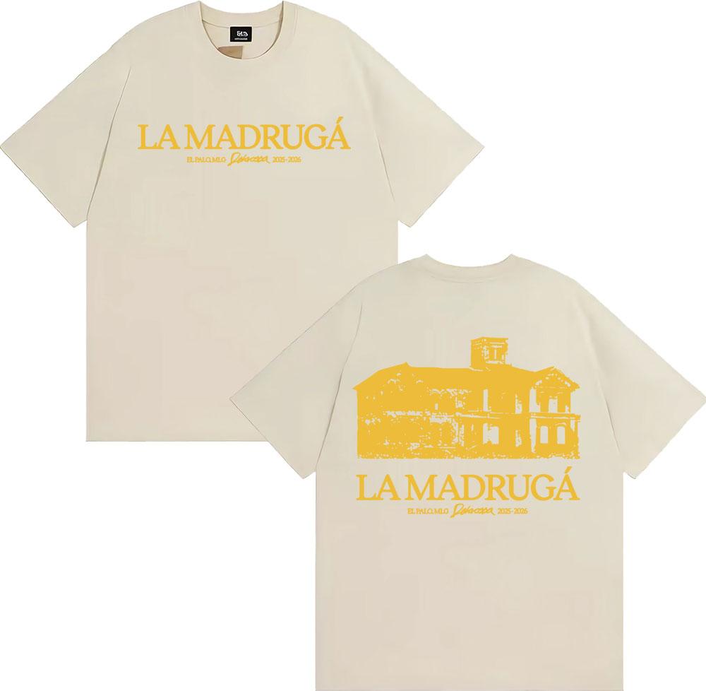 Delaossa La Madruga Cortijo 20252026 Graphic T Shirt Mens Clothing Cotton Short Sleeve T Shirt Summer Gothic Vintage Tshirt