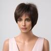 EASIHAIR Короткие синтетические парики для женщин, коричневые парики Боб, многослойный вьющийся парик из натуральных волос, высокотемпературное волокно, косплей