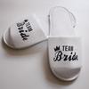 Fashion Wholesale Bride Shower Bride Wedding Decoration Bridesmaid Hen Party Spa Soft Slippers Ladies Bachelorette Party Supplies Gift