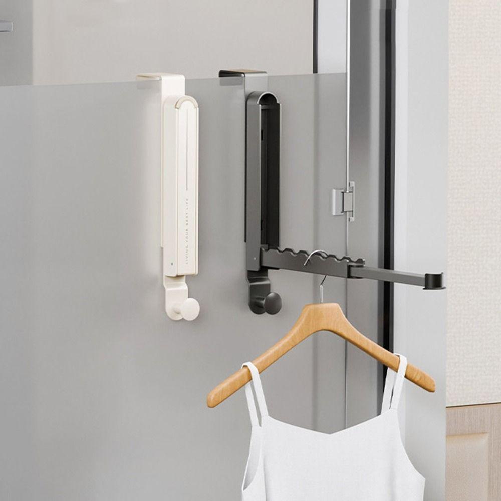 Heavy Duty Folding Clothes Drying Rack No Drilling Clothes Storage Hook Cabinet