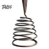 Retro Christmas Tree Finial Distressed Metal Eight-pointed Star Topper with Stable Spiral Matte Finish Spring Base, Vintage Ornament for Holiday Party