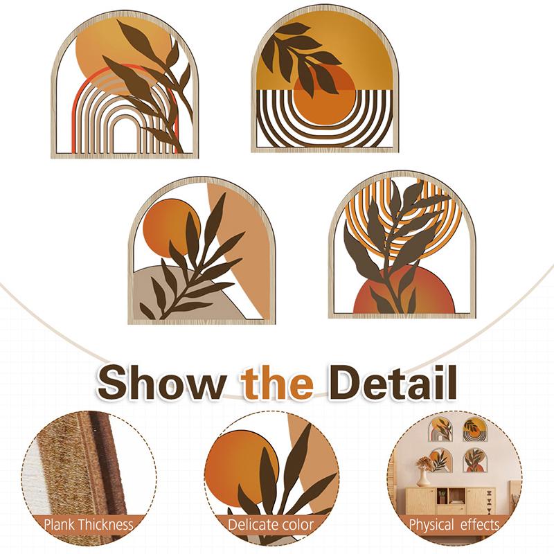 4PC/Set Wall Hanging Sculpture Vintage Hollow Wall Hanging Decoration Courtyard Multiple Options Available