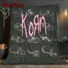 Korn 2D Flat Pattern Flannel Blanket High Quality All Seasons Warmth and Comfort Perfect for Christmas Gifts.MMT0918056