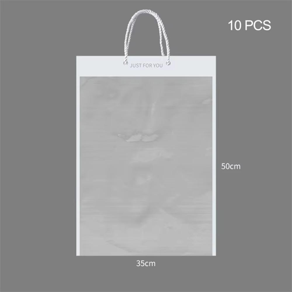 10 шт. с ручкой цветы упаковочный мешок праздничные принадлежности флорист пластиковый пакет цветы упаковочные пакеты подарок