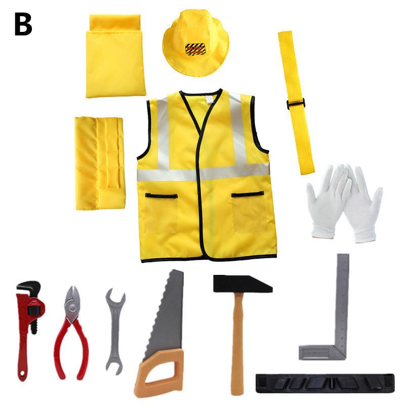 Construction Worker Costumes for Toddler Boys Dress Up Clothes Kid Construction Tool Sets Tools Clothing The Best Gift for Child