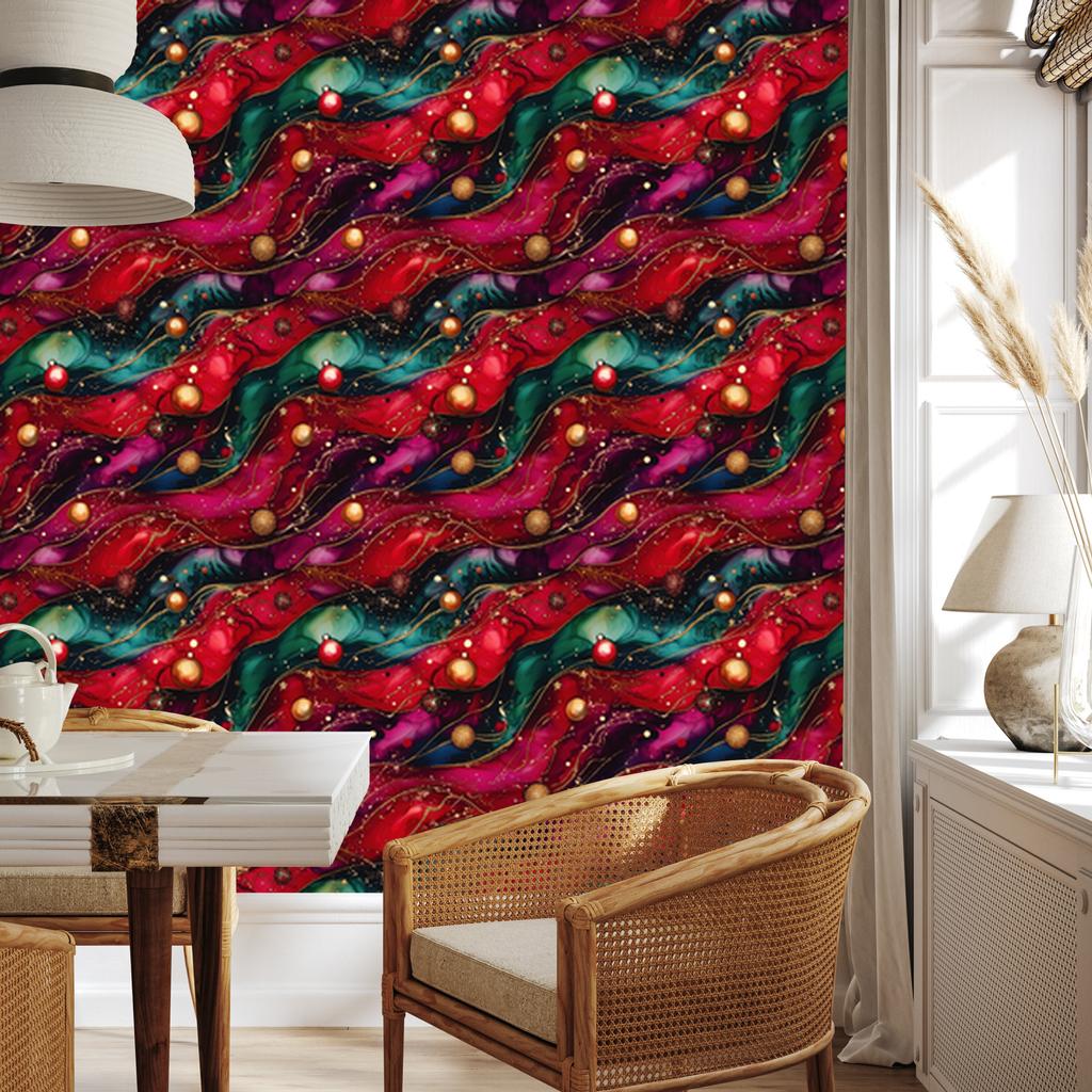 Ink wallpaper red, burgundy, burgundy and pink 50x1000