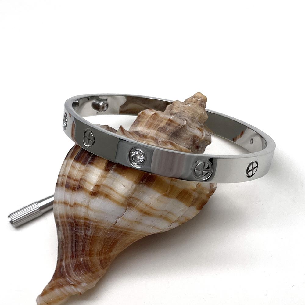 Ювелирные изделия от люксовых брендов Мода Нержавеющая сталь крест Подвеска Люксовые украшения LOVE Браслет ВИНТОВЫЕ Браслеты Подарок для пары