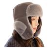 Unisex Sports Balaclava Hat with Ear Warmer - Furry Thermal Trapper Hat with Elasticity for Winter Outdoor Activities