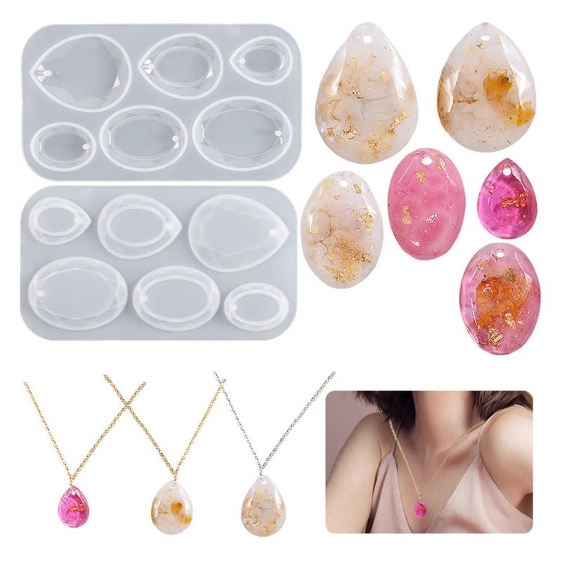 Формы для литья ювелирных изделий, силиконовые формы для подвесок, смоляные формы с отверстием для подвешивания, смоляные формы для сережек, силиконовые формы для ключей