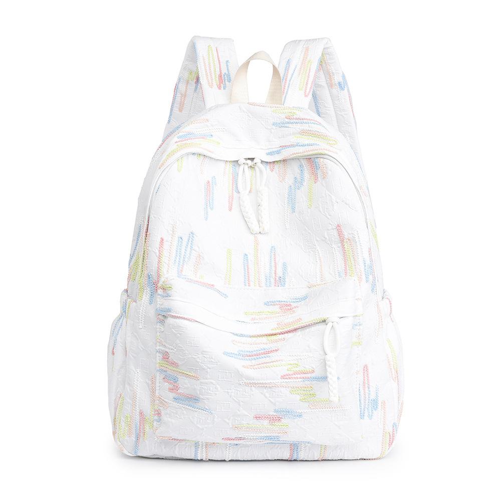 Schoolbag1011 High value backpack Small fresh bag Junior high school student backpack College style Large capacity class schoolbag Women's bag