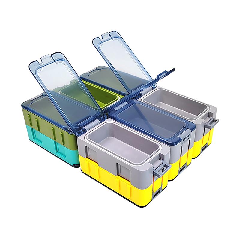 3 шт. светящиеся рыболовные коробки мини-пластиковые ящики для хранения рыболовных крючков органайзер для приманки контейнер для инструментов для карпа