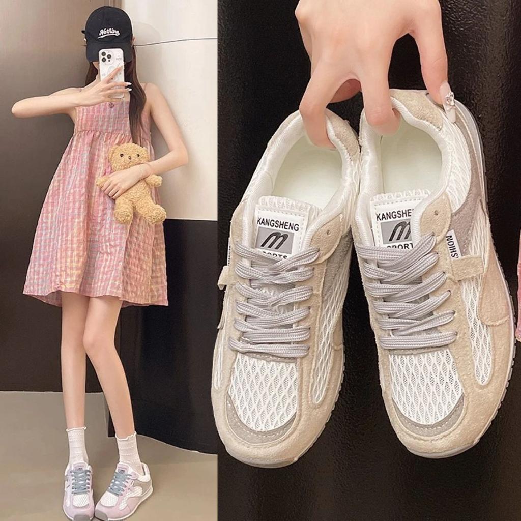 Кроссовки на толстой подошве немецкие тренировочные женские новые летние сетчатые дышащие спортивные Форрест Гамп повседневные легкие с мягкой подошвой