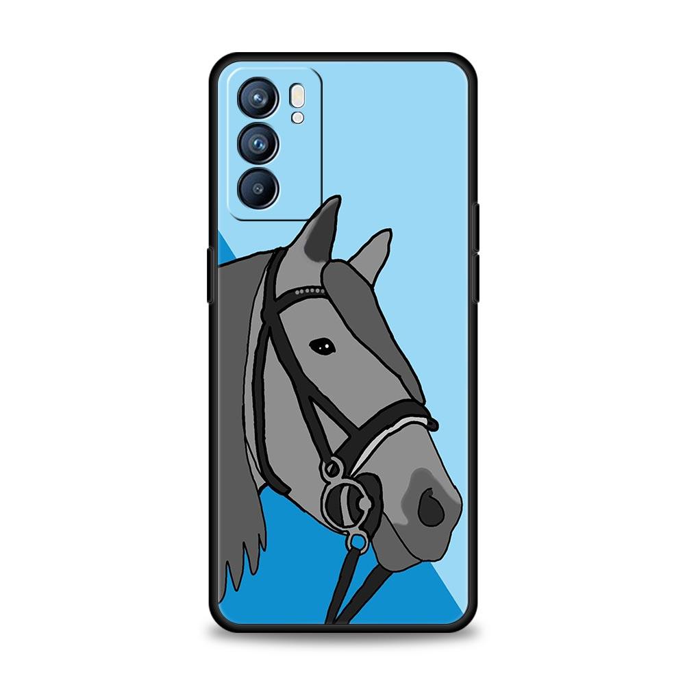 Frederik The Great Beauty Horse Phone Case For Oppo A54 A53 A52 A9 2020 A15 A95 A16 A76 A74 A12 Find X5 Reno6 Pro Plus 5G Cover