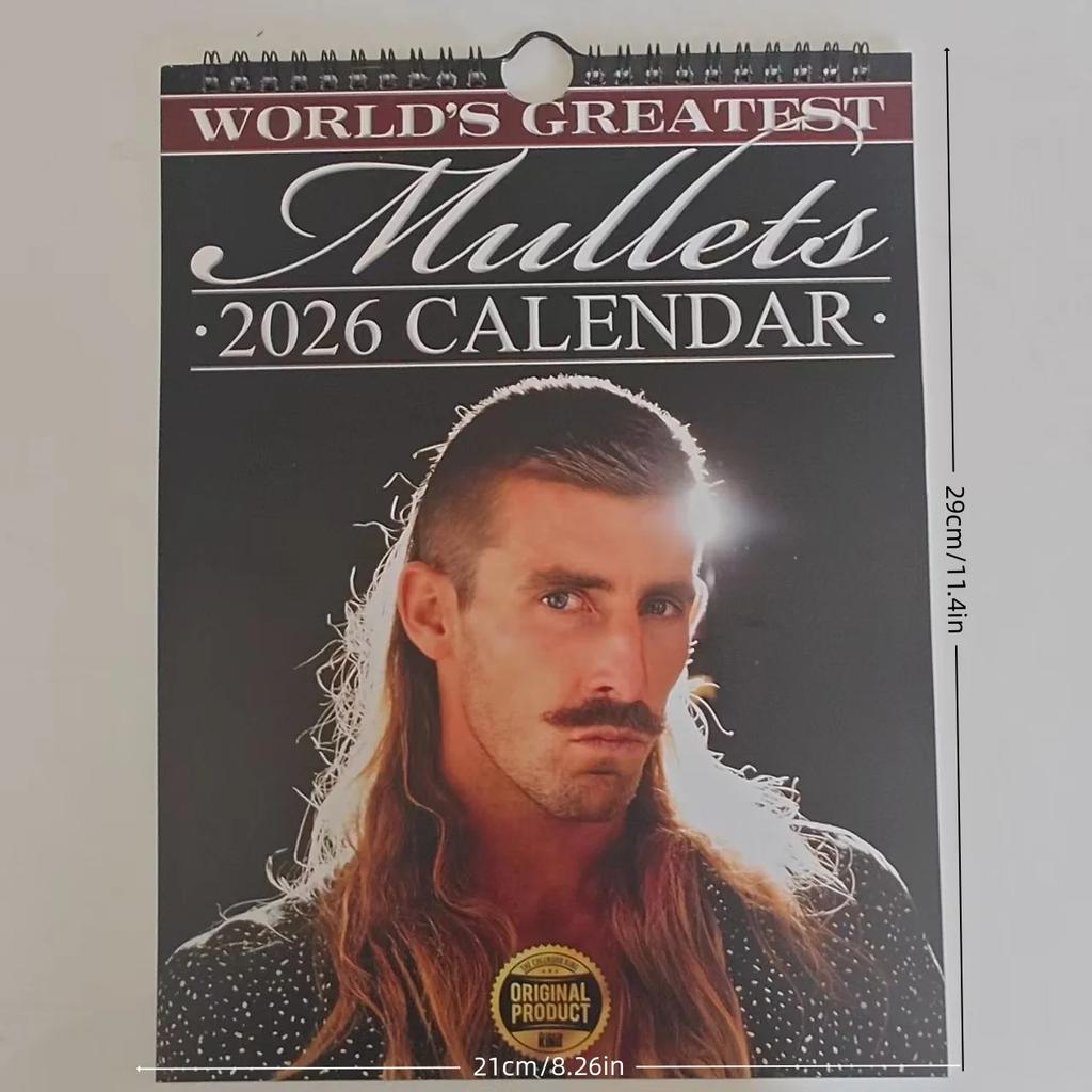 2026 Mullet Calendar Stylish Calendars Desktop Planner For Home Decor Target List Schedule Organizer Office Supplies