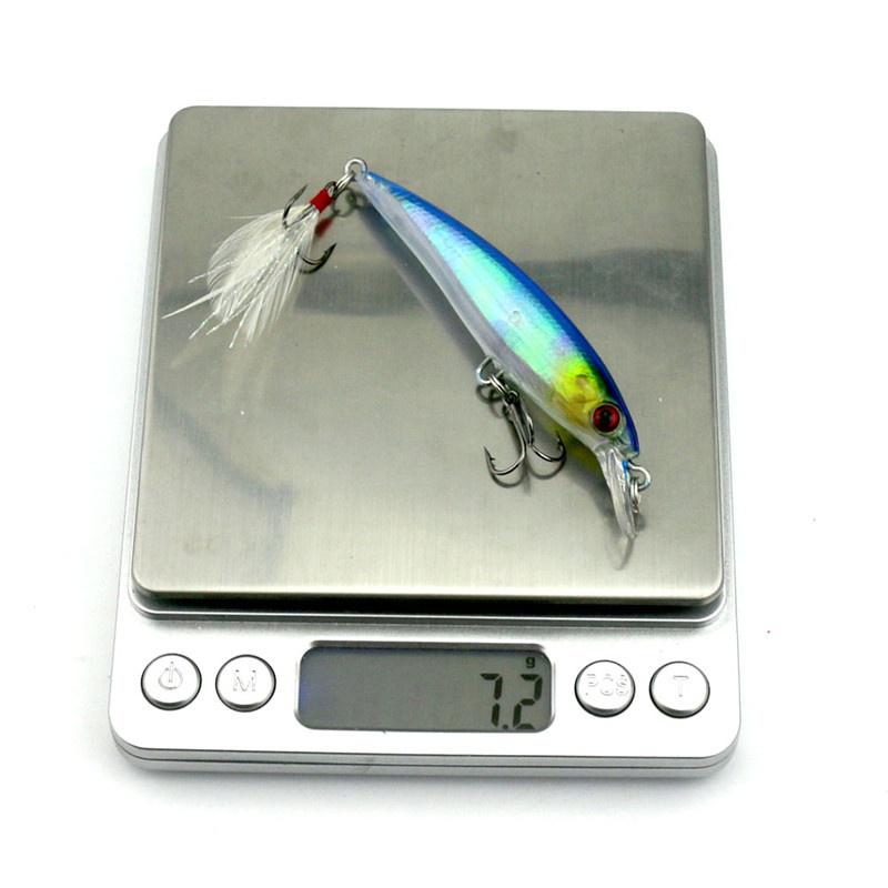 5шт Hengjia пернатый крючок реалистичная рыболовная приманка гольяна 3D глаза твердая пластиковая приманка