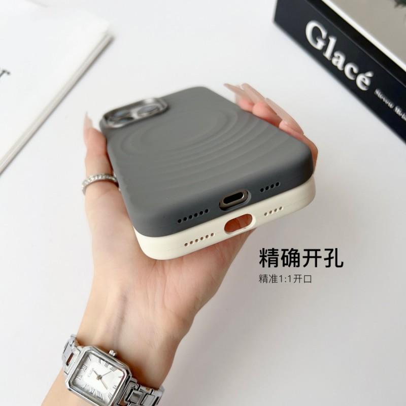 Magnetic Liquid Silicone Case IPhone 16 Pro Max Shockproof Full Cover With Air Cushion Design