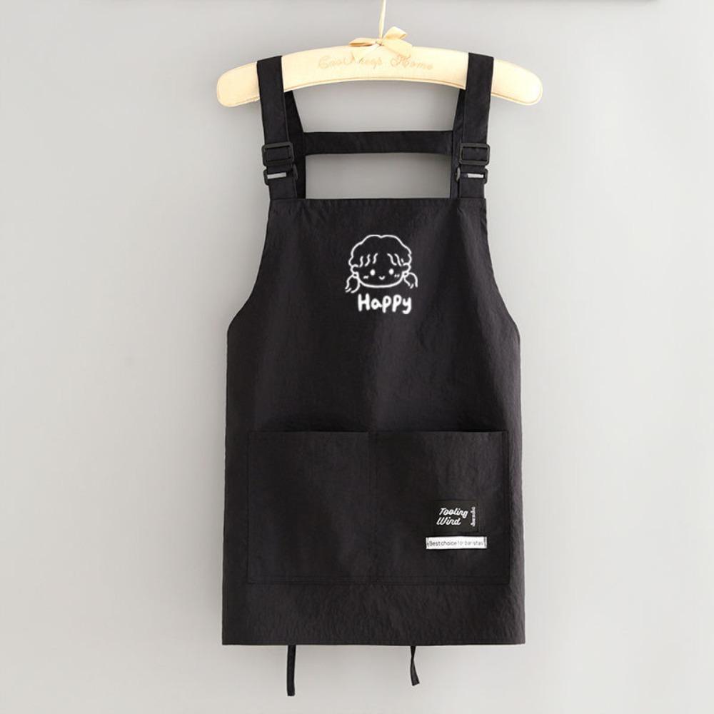 Waterproof Kitch Apron Cartoon Cooking Smock Portable Chef Apron for Home Kitchen