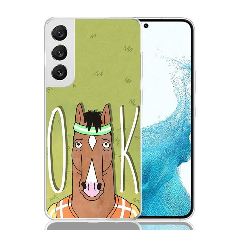 Cartoon B-BoJack Horsemans Phone Case For Samsung Galaxy S26 Ultra S23 S24 S25 Edge S20 FE S21 S22 Plus Soft Print Shell Cover F