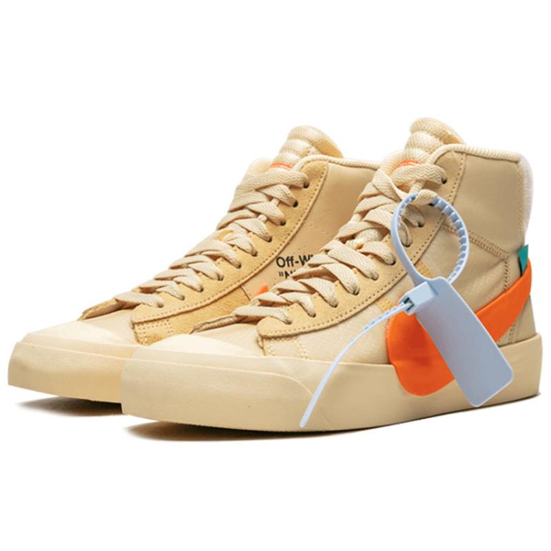 Nike Кроссовки Blazer Mid Off White All Hallow's Eve Обувь для скейтбординга AA3832-700