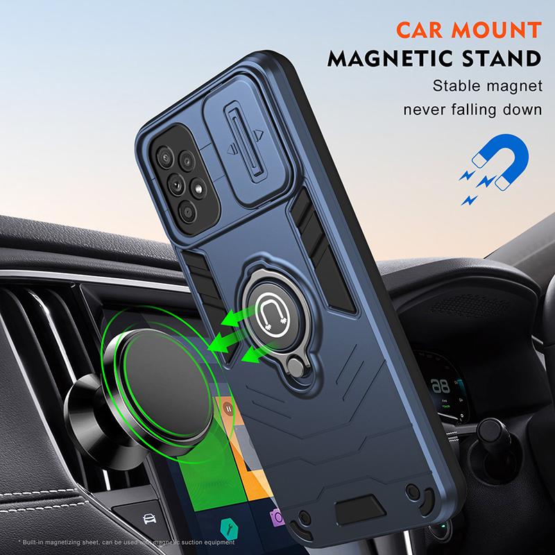 For Samsung A33 Shockproof Phone Case For Samsung Galaxy A33 With Car Magnetic Ring Holder Phone Cover Wireless Charging A33