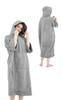 By Surfing Surf Sauna Surfing Changing Clothes for Men and Women [Y’s ONE] [Supervised Instructor] Poncho, Poncho, Towel, (gray)