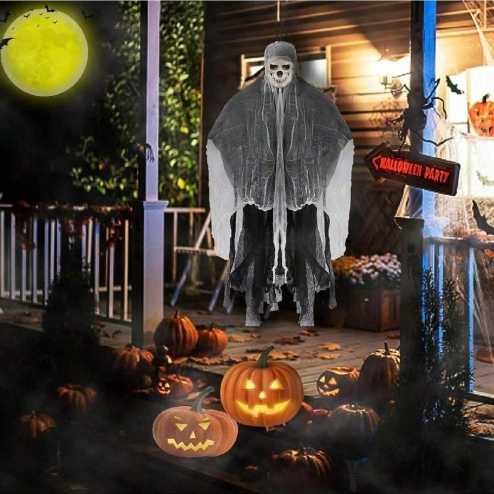 Realistic Hanging Ghost Skull Horror Party Props New Courtyard Ghost Ornament Garden