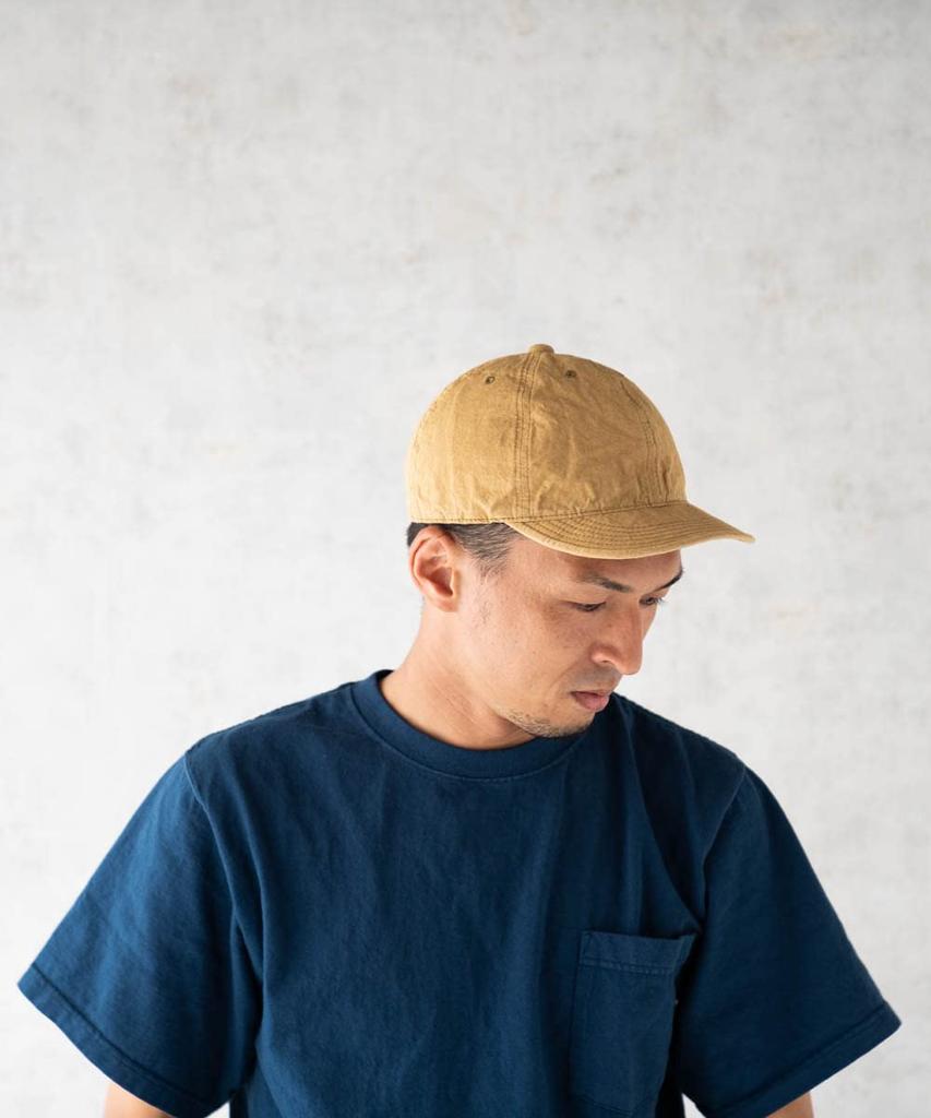 Nakota HIGHER Cotton Linen Weather Short Casual Denim Cap for Men and Made in Okayama 3 Sizes Available Mustard Cap, Brim, Women, Prefecture, Japan,
