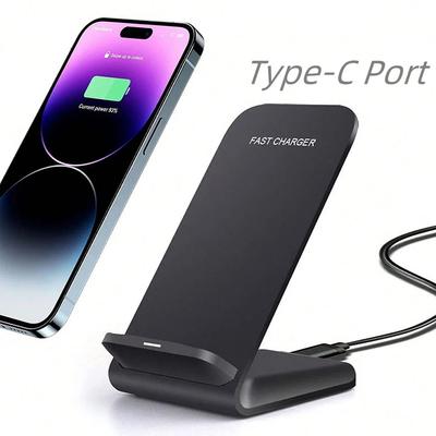 Беспроводная зарядная подставка-подставка для iPhone 16 15 14 13 12 Pro X XS Max XR 8 Samsung Xiaomi индукционная док-станция для быстрой зарядки