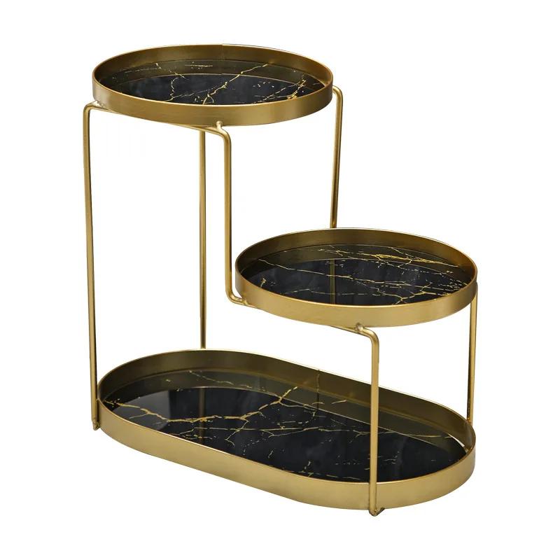 Стойка для столешницы в стиле легкой роскоши, кованая железная полка для хранения, стойки-органайзеры для ухода за кожей, косметики, туалетных принадлежностей, товары для ванной комнаты