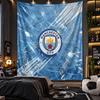 Wall Hanging Tapestry Manchester City Print Cloth for Living Room Bedroom Home Decor