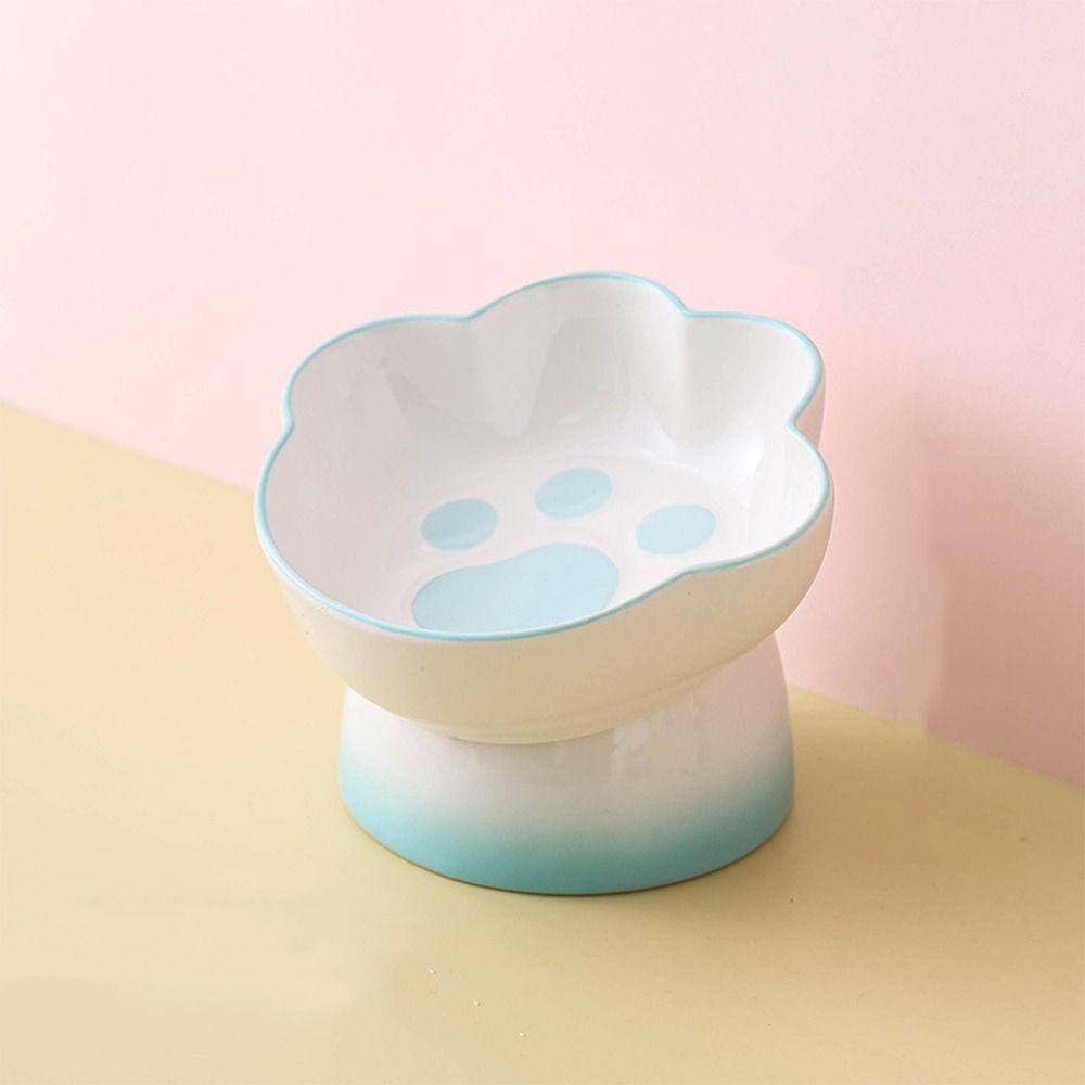 High Foot Dog Food Bowl Large Capacity Pet Feeder Snack Bowls Pet Drinking Bowl For Cats Dogs