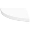Corner Floating Shelves Set of 4 White 35 x 35 x 3.8 cm MDF