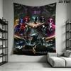 Power Rangers Galactic Heroes Unite Tapestry Wallmounted Fashion Print Wall Covering Decoration Soft Homestay Soft Decoration Tapestry