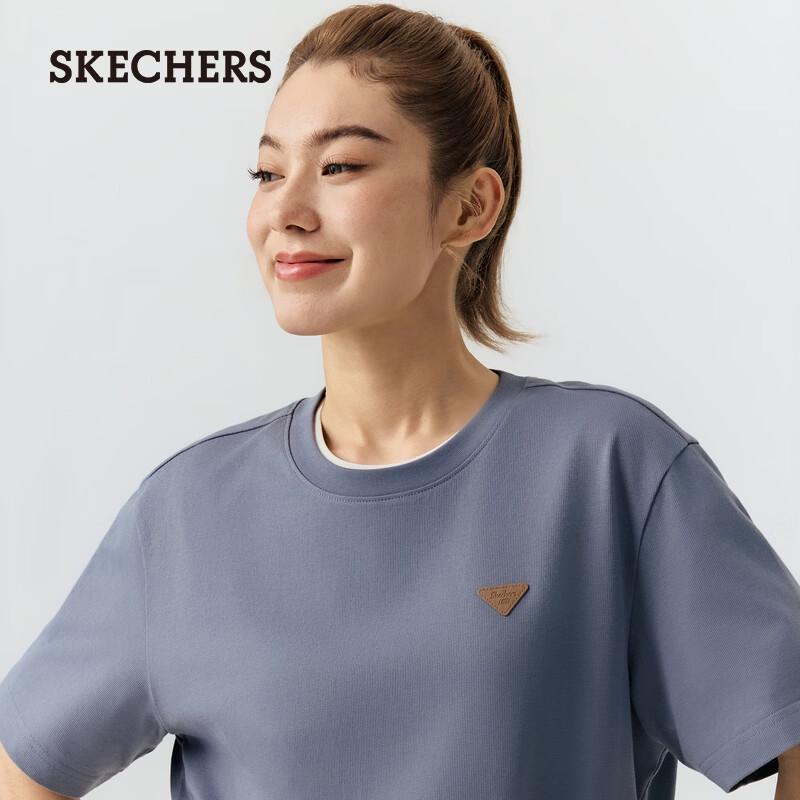 Skechers Унисекс Вязаная футболка с коротким рукавом охлаждающая