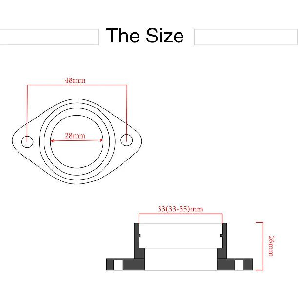 ZSDTRP Motorcycle Carburetor Adapter Inlet Intake Pipe For PE26 28 30 PWK21 24 26 28 30 Carburetor Fit 110 125 150 190cc Engine