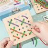 Montessori Children's Lacing Game: Enhances Hand-Eye Coordination and Concentration.