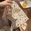 Dopamine Double-sided Multifunctional Headscarf Cute Cat Print Triangle Scarf Sunshade Shawl Sweet Female Hair Accessories
