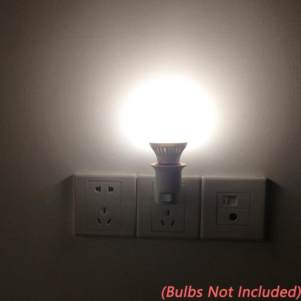 Switch Light Socket Wall Lamp Light Base Bulb Base Screw Converter Socket Adapter Lamp Holder